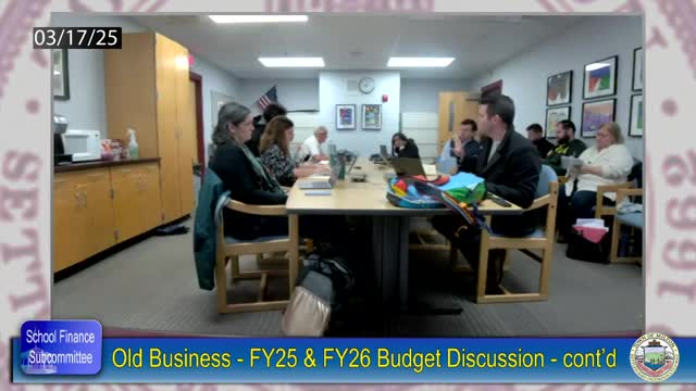 Town reserves $700K for operating cost stability amid school budget discussions