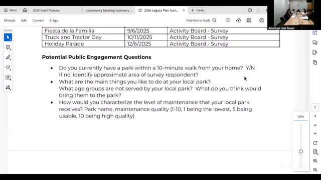 Lakewood engages community for legacy plan with outreach and updates