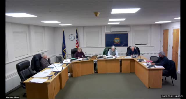 Rutland planning commissioners ask applicant to clarify Belco‑Thomas parcel maps before approving Lot sale