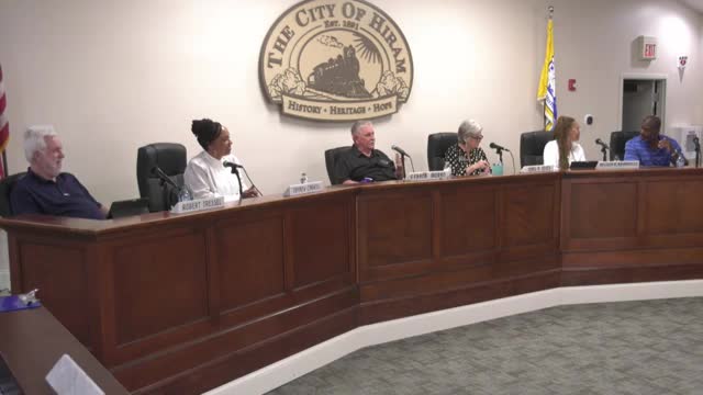 Hiram council approves Grace Mill Park for 2025 taste event and sets budget meeting date