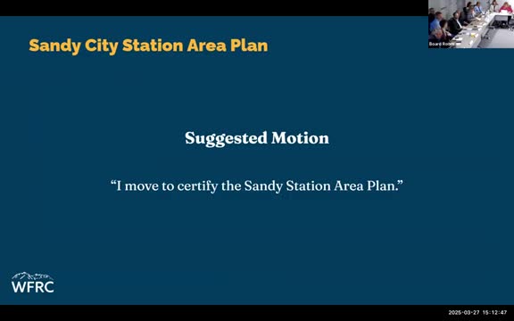 Sandy City Council certifies Sandy Station area plan for growth