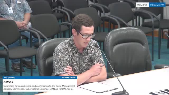 Stanley seeks reappointment to Lanai game management committee to address wildlife issues