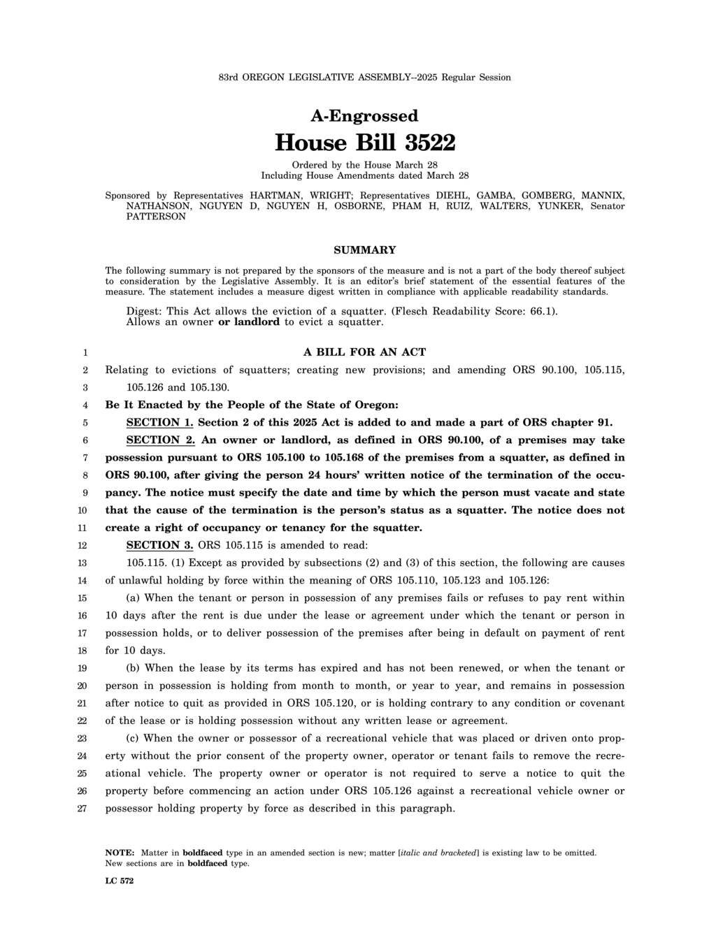 Landlords seek eviction under new Oregon laws for unlawful possession