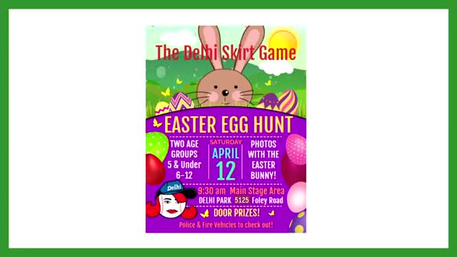 Delhi hosts Easter egg hunt and announces summer concert series