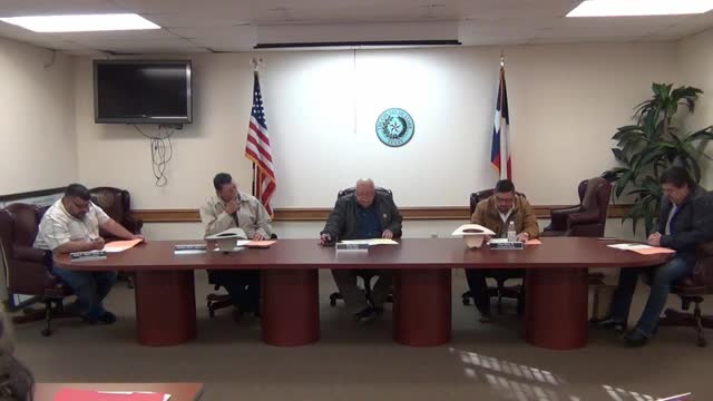 Starr County approves engagement letter with Adrian Webb for countywide audit, pending fee approval