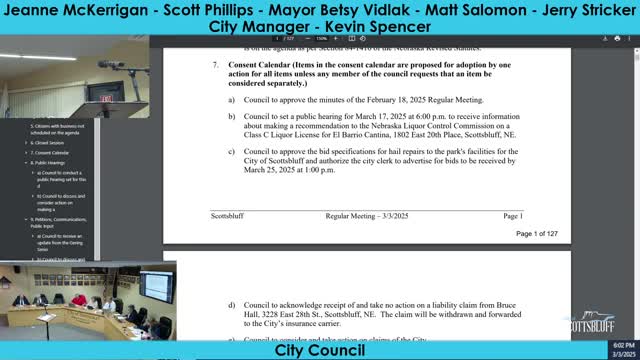 Council recommends In & Out Liquor for Nebraska Class C license