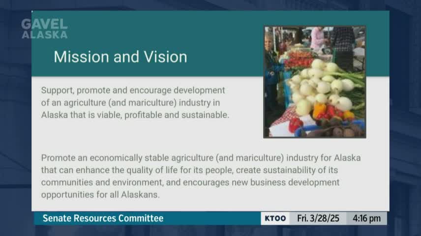 Alaska agriculture leaders discuss forming new Department of Agriculture amidst funding concerns