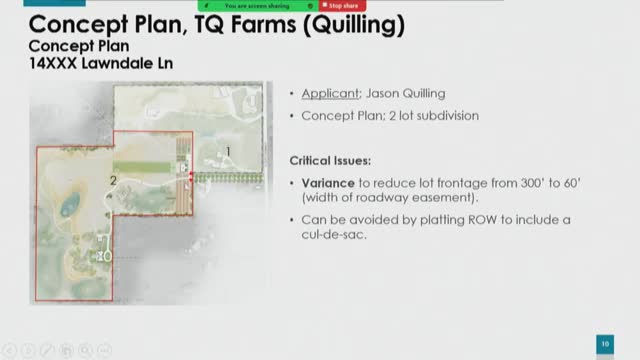Dayton Planning Commission reviews Quilling property concept plan amidst public concerns