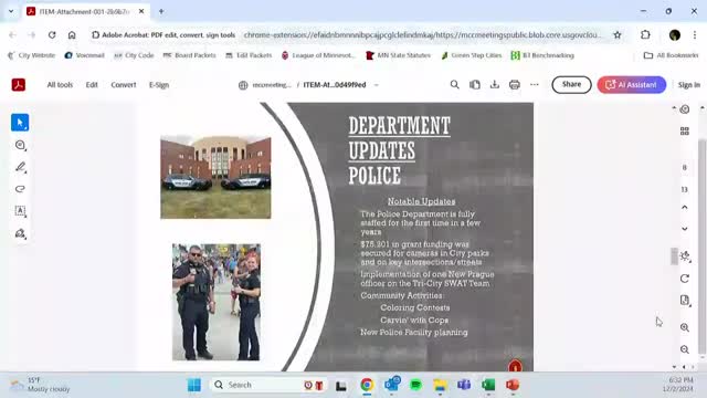 New Prague Police Department secures funds for cameras and Swat team expansion