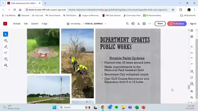 New Prague enhances parks with tree planting and volleyball court renovations