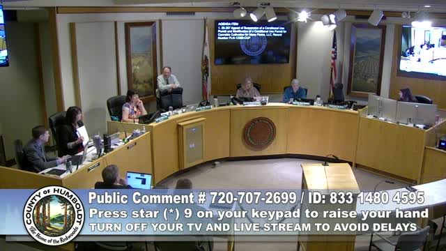 Humboldt County Board reviews Mana Farms cannabis cultivation permit appeal