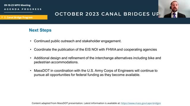 John York presses MassDOT for details on sidewalk maintenance responsibility