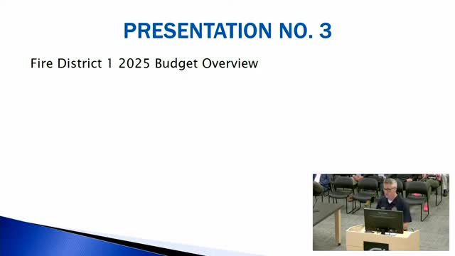 Fire District 1 announces 2025 budget with pay raises and wellness programs
