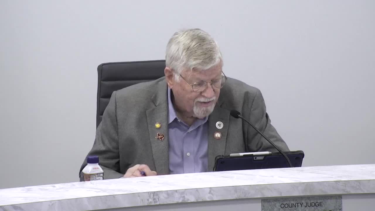 Commissioners Court approves routine minutes, pays bills, accepts $50,000 sheriff grant and authorizes two grant-funded positions; several items tabled