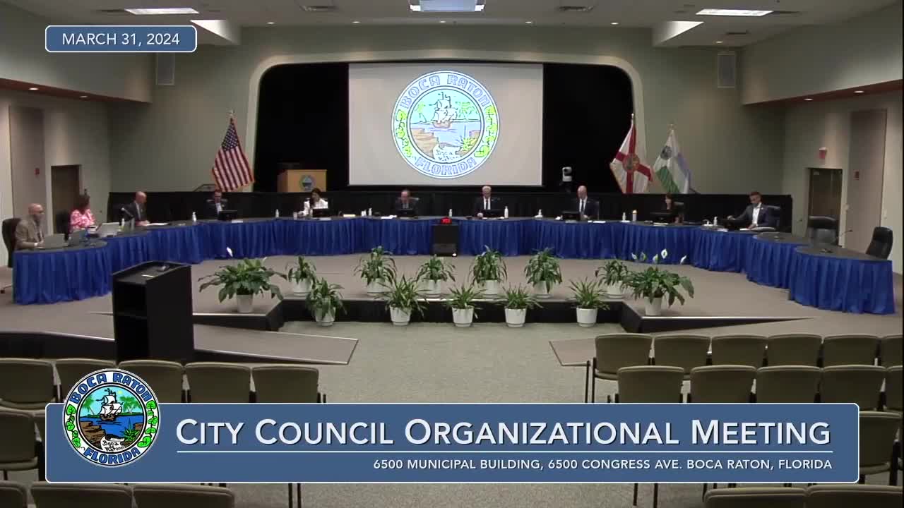 Boca Raton City Council approves new deputy mayor and committee appointments
