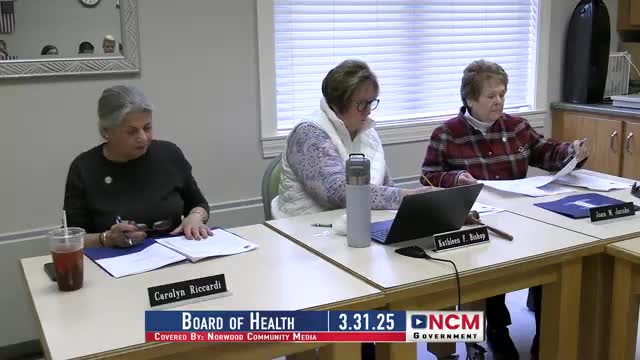 Norwood Board of Health welcomes new public health nurse and epidemiologist