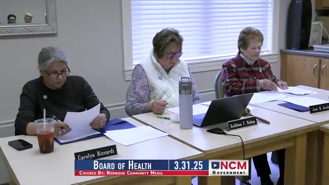 Norfolk County Mosquito Control District may use helicopters for wetlands larvicide applications April–Oct; Norwood listed among towns