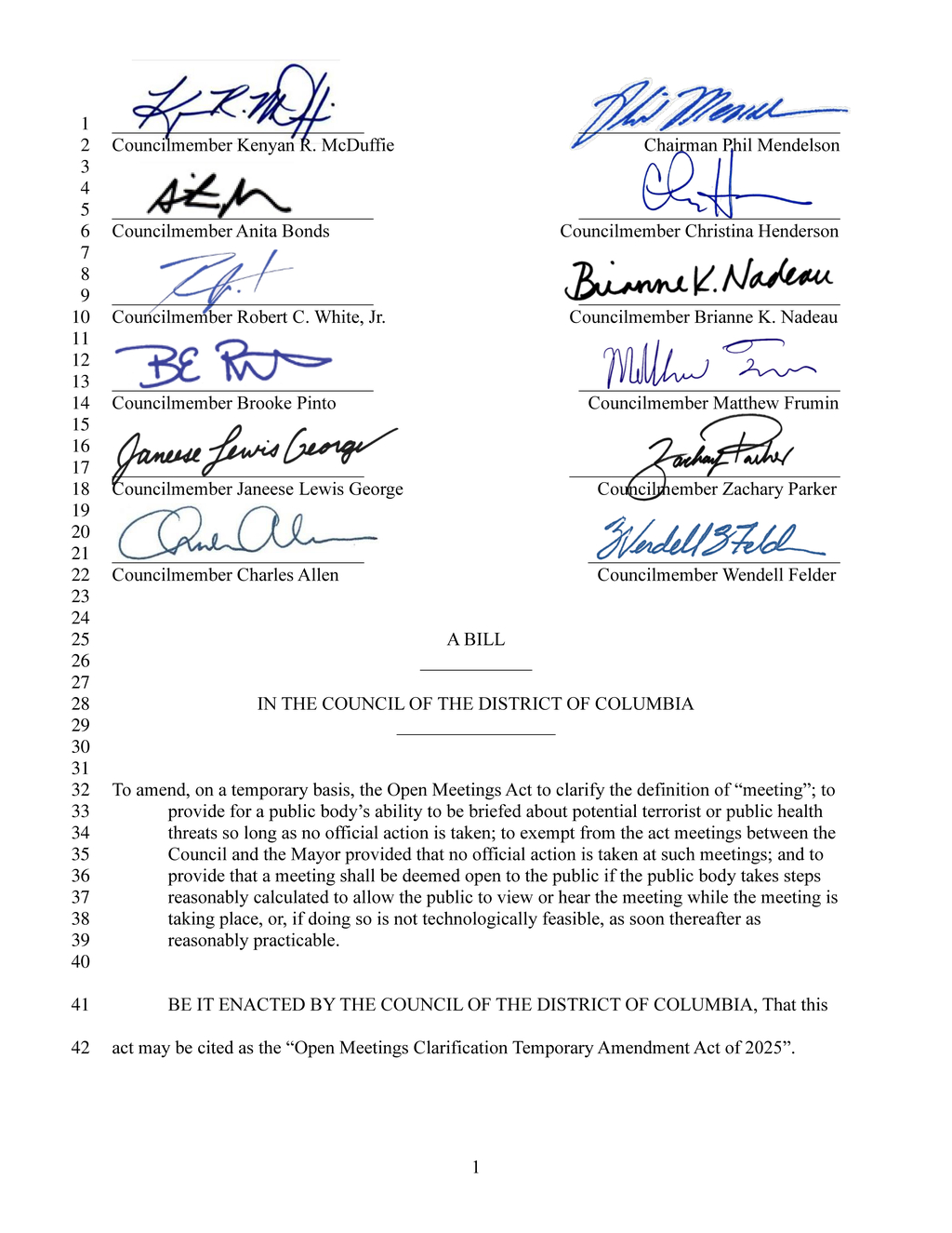 D.C. Council updates meeting transparency and fiscal impact procedures