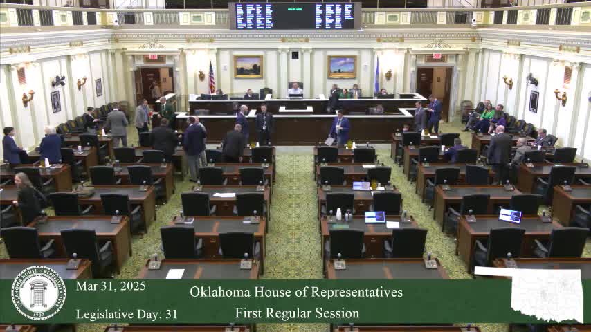 Oklahoma House begins session with prayer and veteran introduction