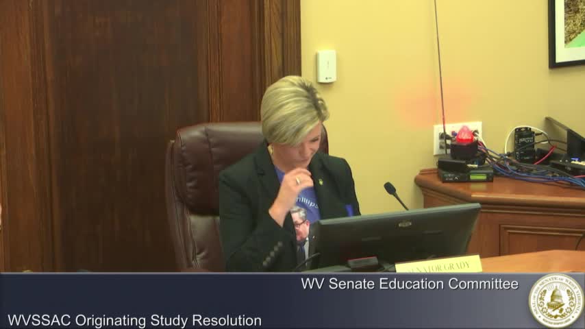Committee backs study of West Virginia Secondary School Activities Commission, adds coaches and parents to requested input