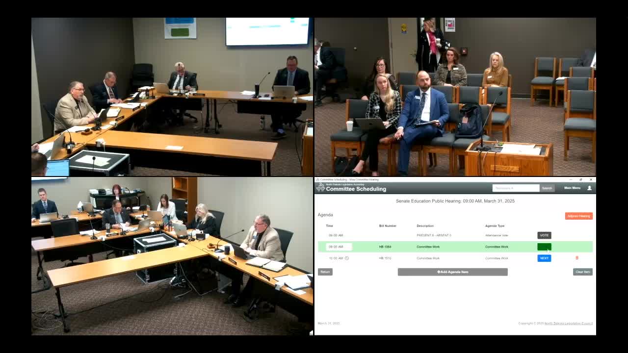 Senate Education Committee gives bill a due pass after debate over NC‑SARA exemptions and appeals process