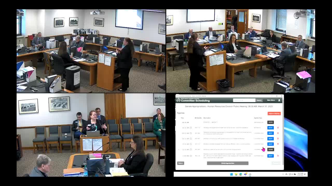 Senate committee debates funding for prosthetic limb repair and child residential services