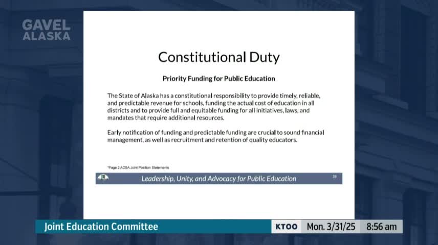 Alaska education leaders warn flat formula and one-time funding pushed districts to 'fiscal cliff'