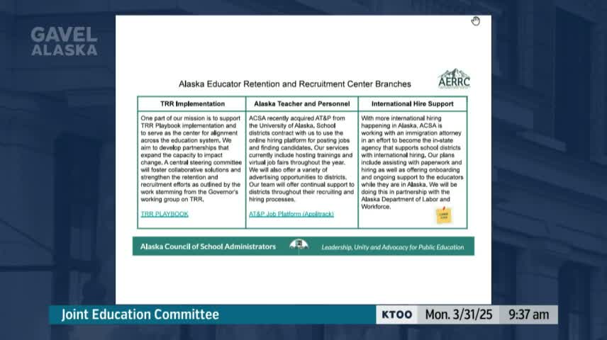Alaska Education Agency addresses teacher shortages with virtual job fair and support plans