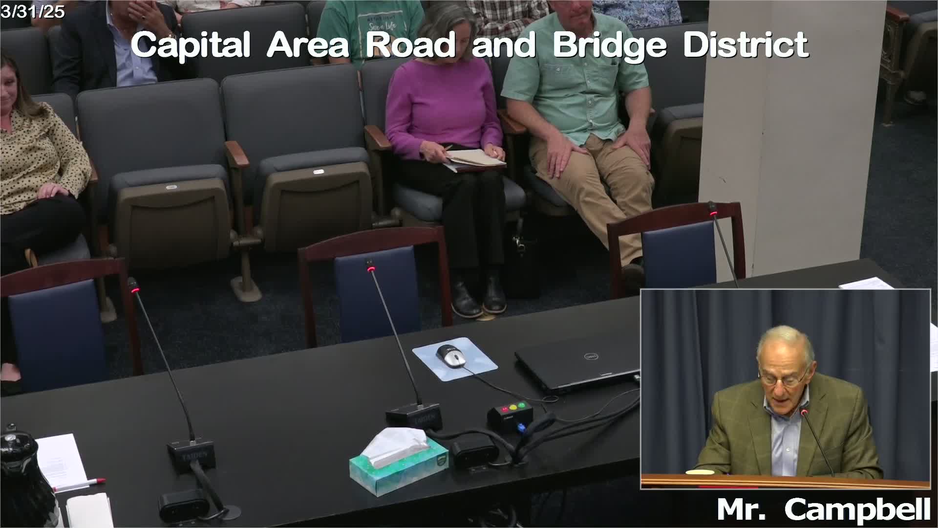 Capital Area Road and Bridge District gets project update; residents urge rejection of E-11-4 alternative