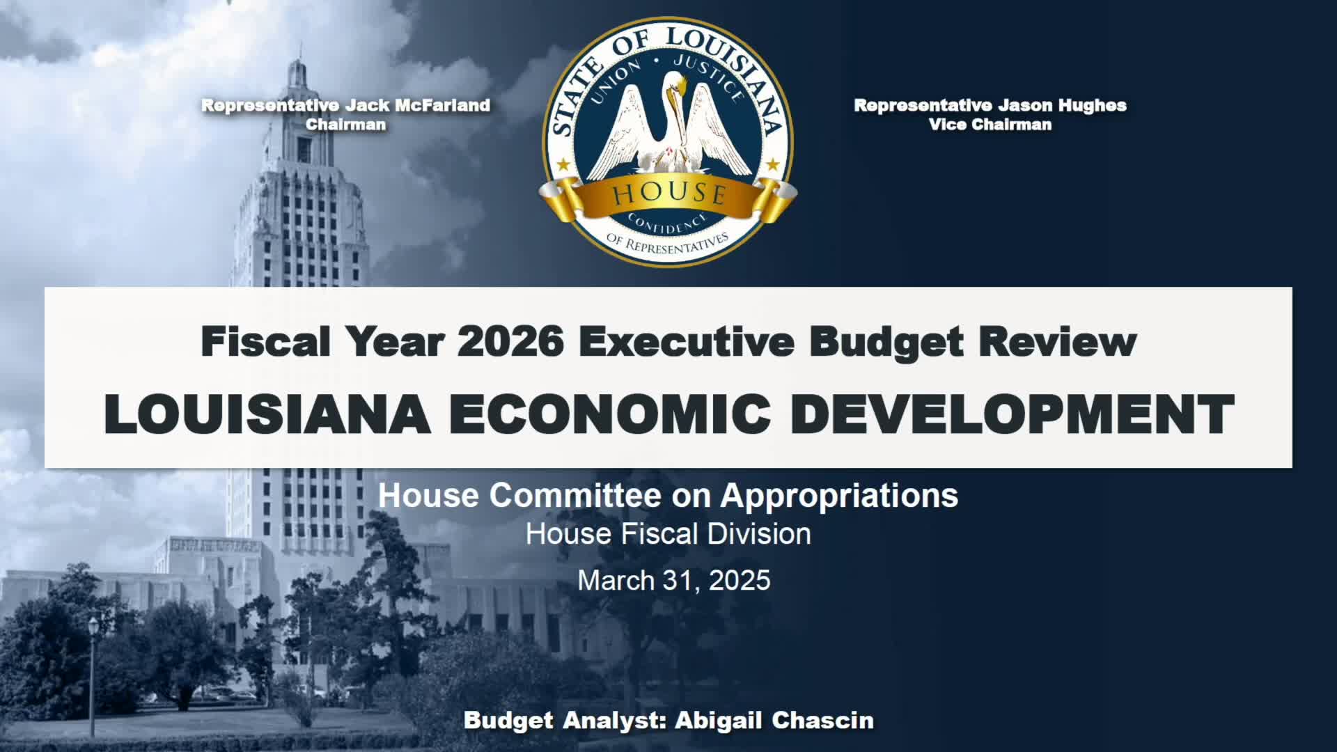 Louisiana Economic Development requests operating boost as department touts pipeline including Meta and Hyundai projects