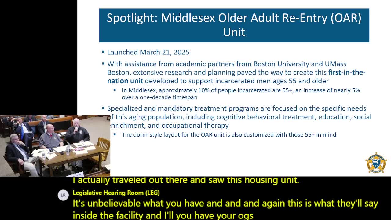 Middlesex Sheriff and Boston University launch innovative reentry program for older inmates