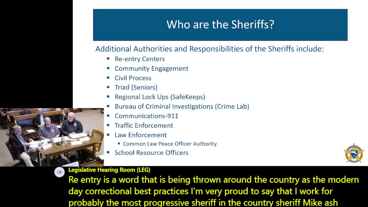 Sheriff's Offices enhance community safety through regional lockup and reentry programs