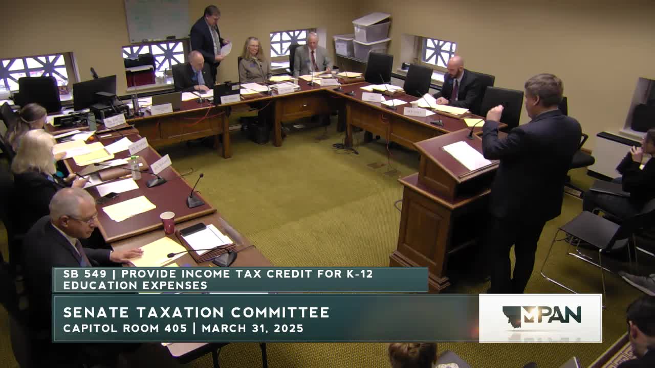 Senator Trebis advocates for income tax credit for education expenses in Montana