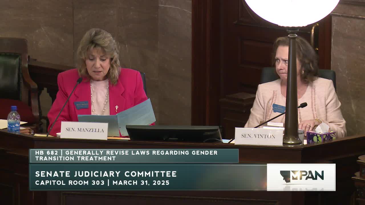 Senator Vinton questions limits on addressing transgender children's needs