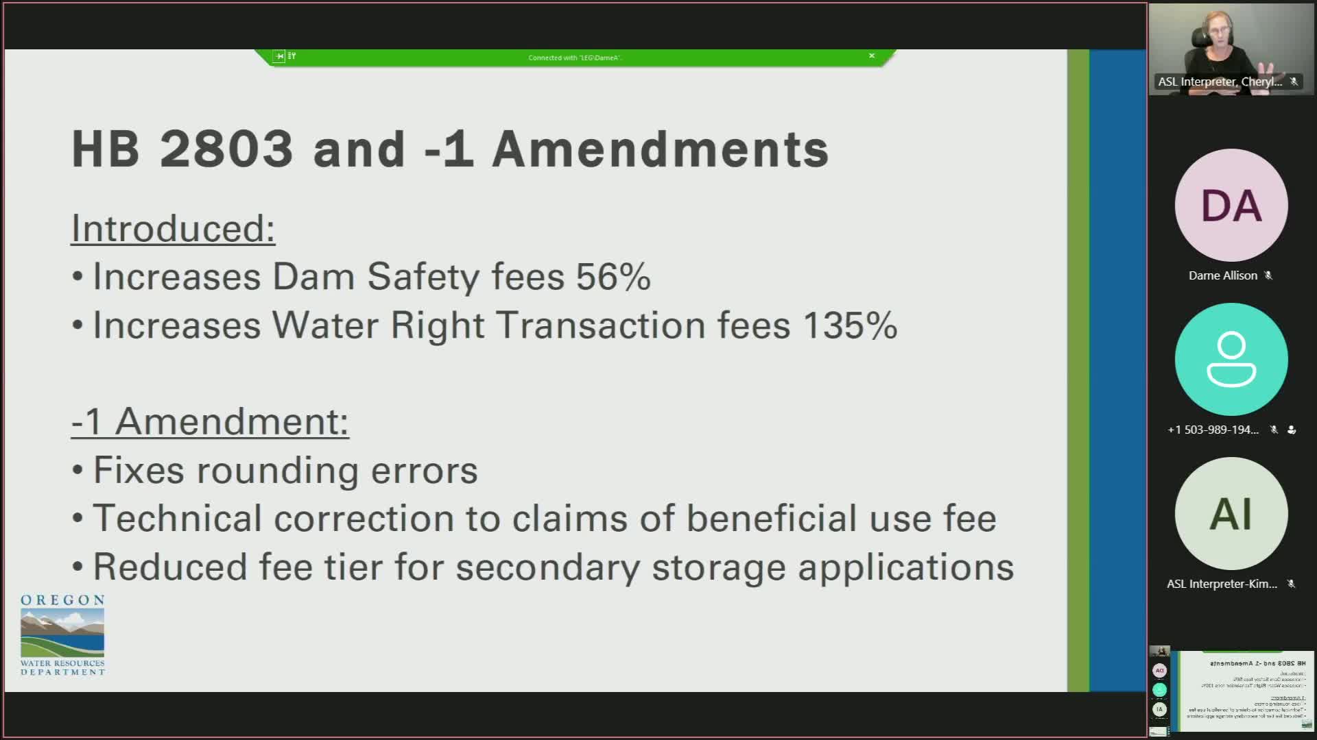 Department proposes 135% fee hike for water rights services amid budget shortfalls