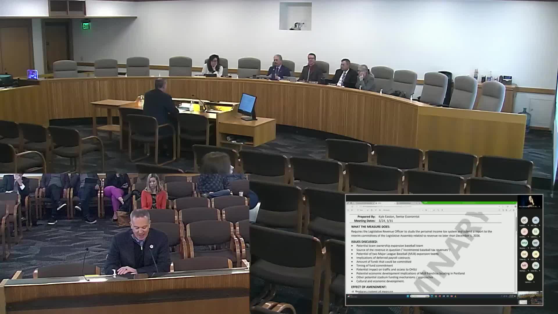 Oregon leaders advocate for MLB team and Senate Bill 110 to boost Portland's economy