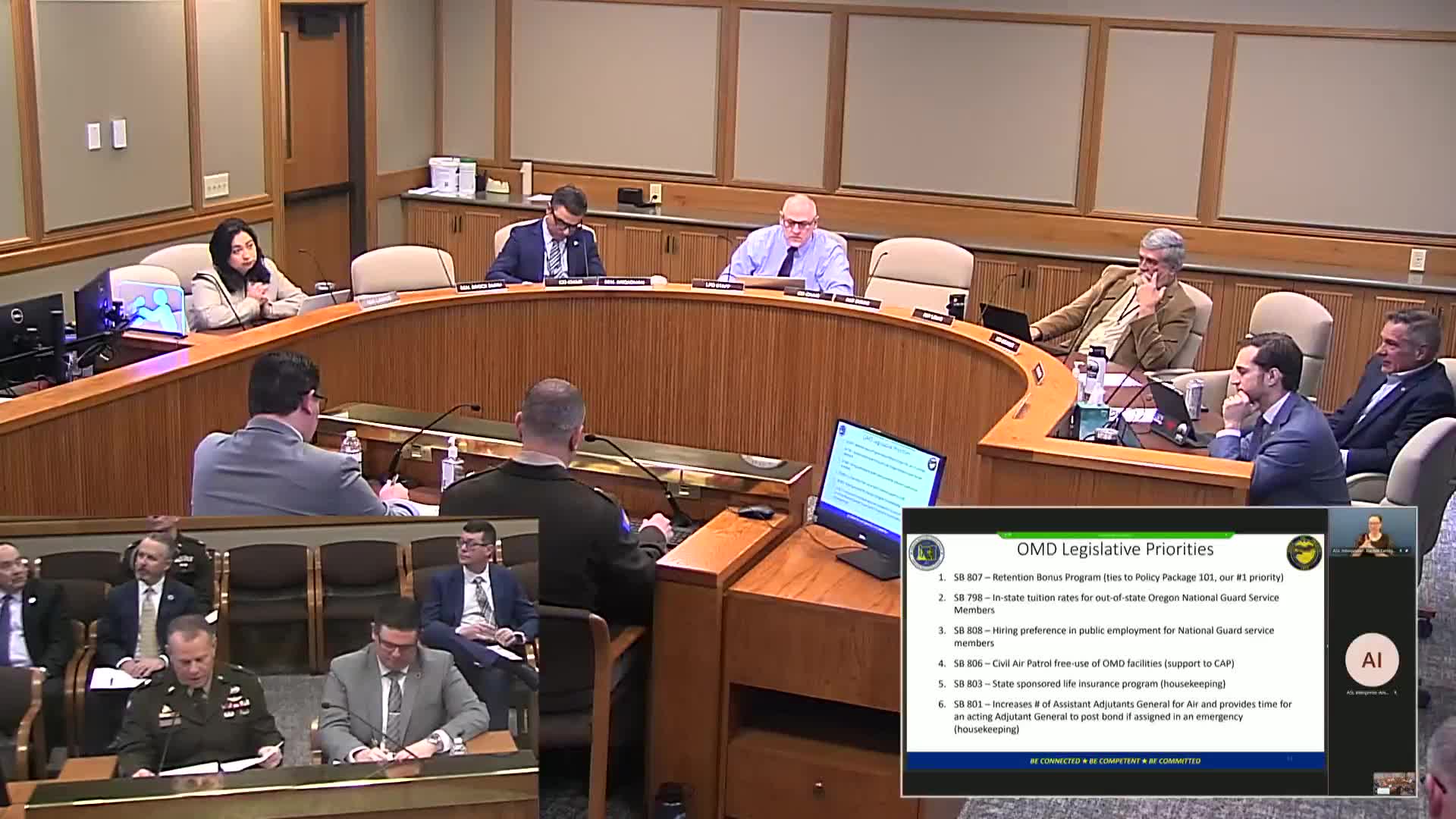 Oregon National Guard outlines economic impact and recruitment strategies to state leaders