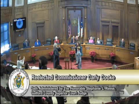 Carly Cook takes oath in public ceremony