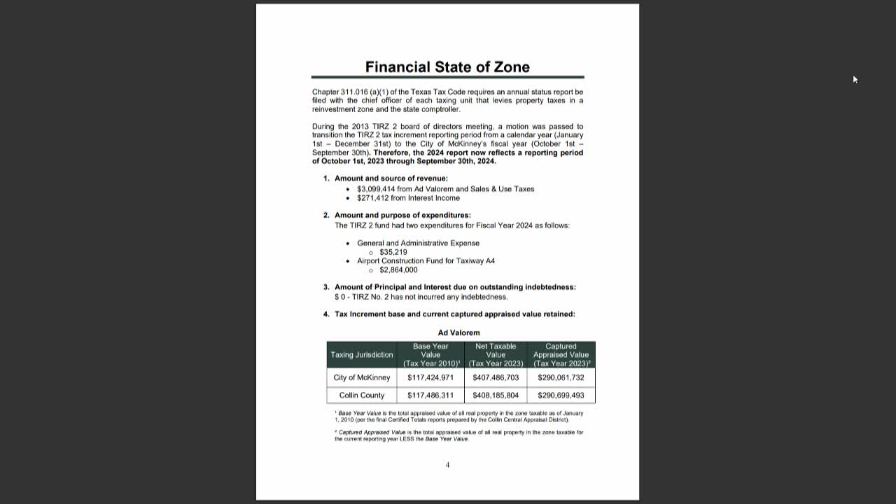 McKinney reports $1.24M increase in TIRS 2 tax revenue this fiscal year
