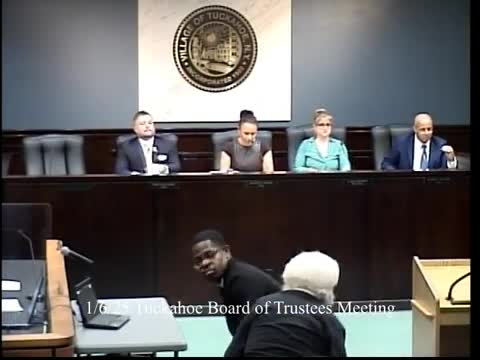 Tuckahoe swears in Melvin Banks Jr. as police officer; community members and trustees offer congratulations