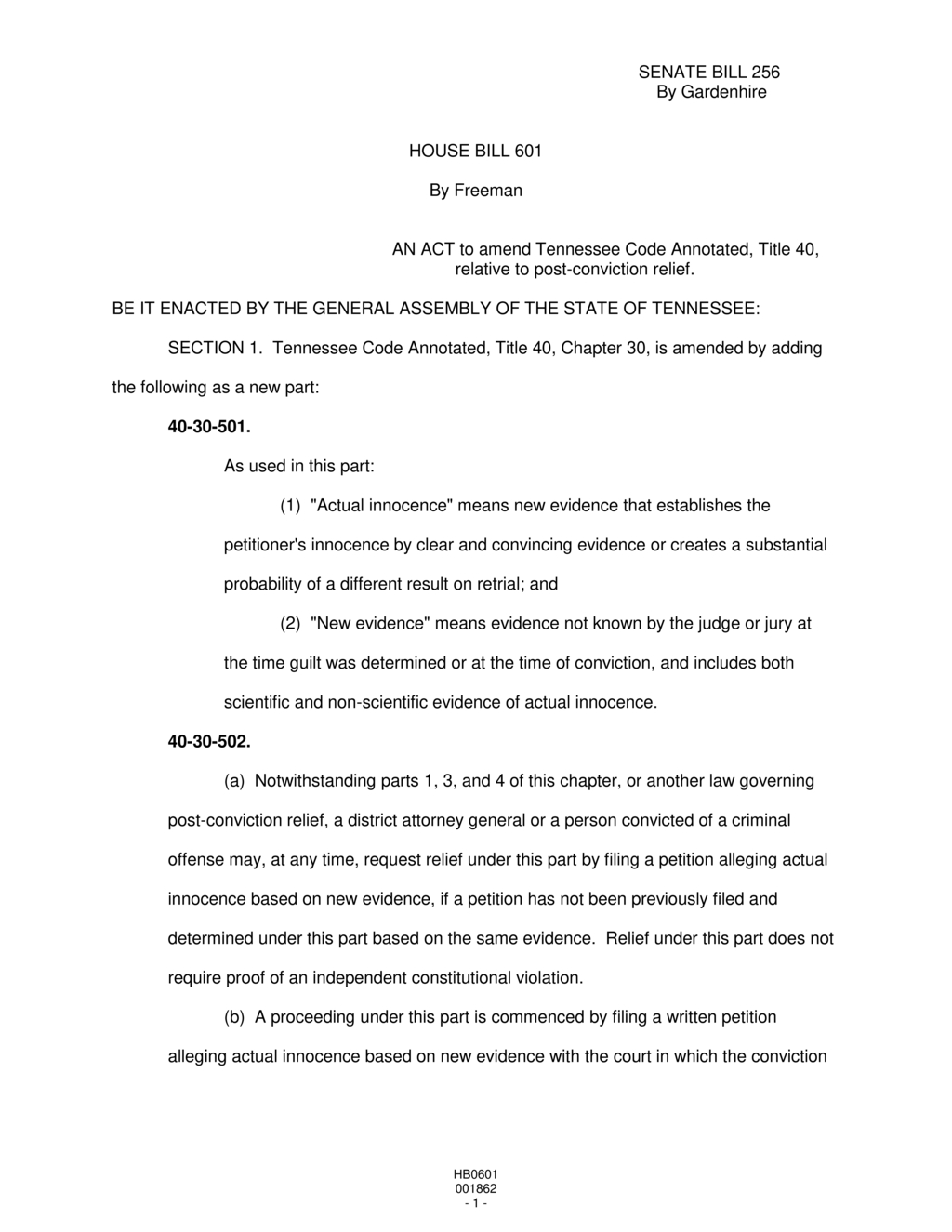 Tennessee law clarifies appeal process for death sentence petitions