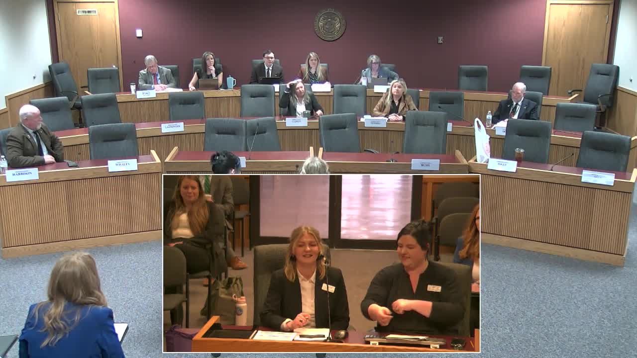 Harmony House's Carly Calera presents domestic violence resources in Springfield