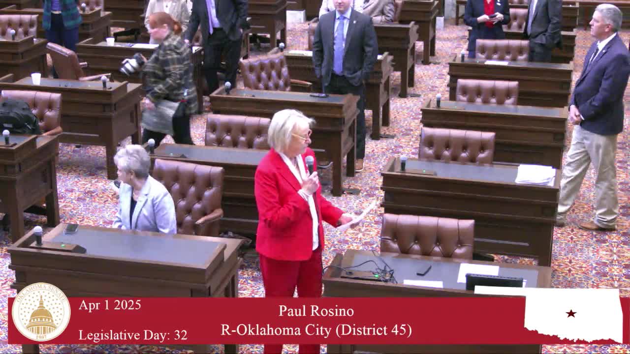 Oklahoma Senate honors Magnus Miller for lifesaving actions during basketball tournament emergency