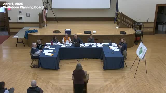 Julie Brown praises applicant for stormwater compliance at Wentworth Watershed meeting