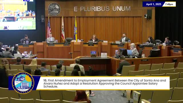 Santa Ana City Council approves Alvaro Nunez's salary increase to $340K as city manager