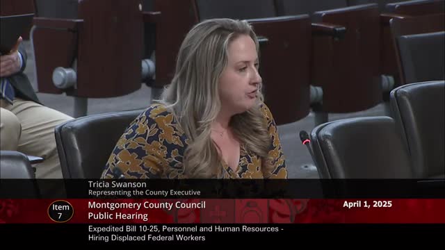 Montgomery County Council discusses bill to support displaced federal workers