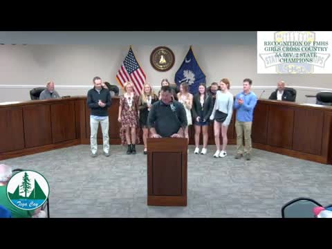 Tuk City Council honors Fort Mill High girls cross country champions and outstanding employees