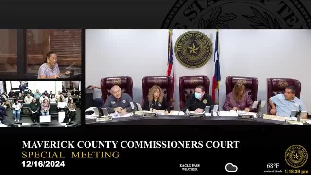 Maverick County commissioners address Public Information Act violations and audit discrepancies