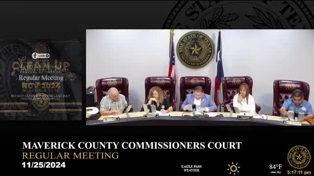 Maverick County canvasses election results and approves recount invoicing process