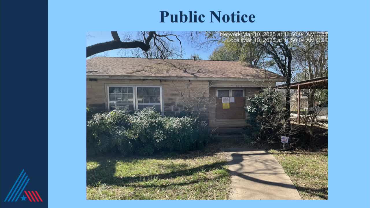 City Board orders demolition of condemned property due to public safety hazards